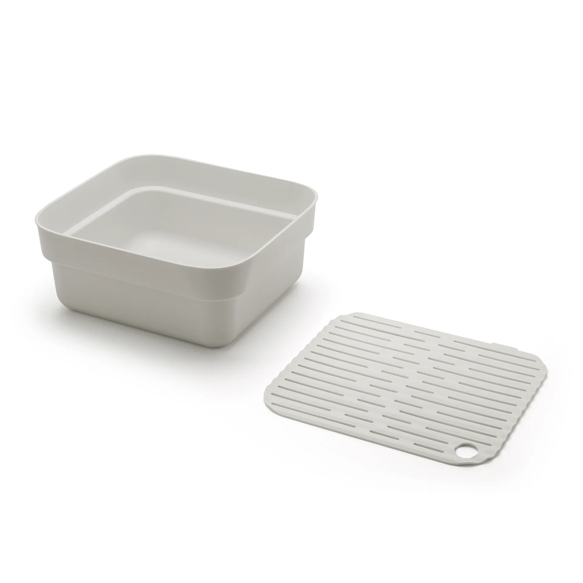 Bacinella per lavandino con ripiano per asciugatura Sinkside 34x37 cm, Grigio chiaro Brabantia