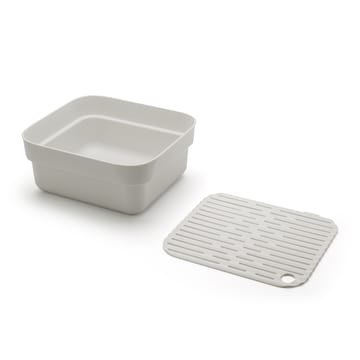 Bacinella per lavandino con ripiano per asciugatura Sinkside 34x37 cm - Grigio chiaro - Brabantia