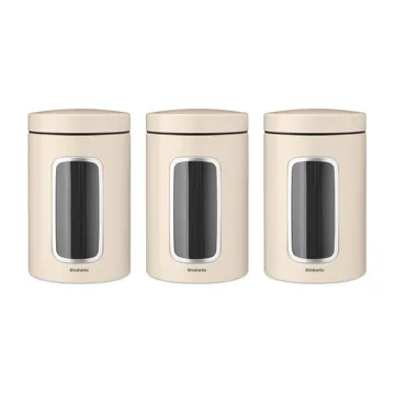 Barattolo da 1,4 litri Brabantia confezione da 3 - Soft beige - Brabantia