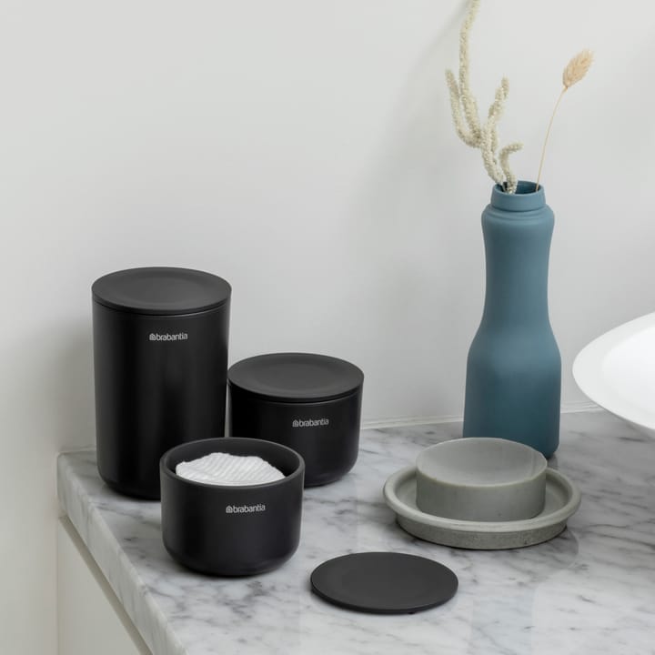 Barattolo portaoggetti confezione da 3 ReNew, Grigio scuro Brabantia