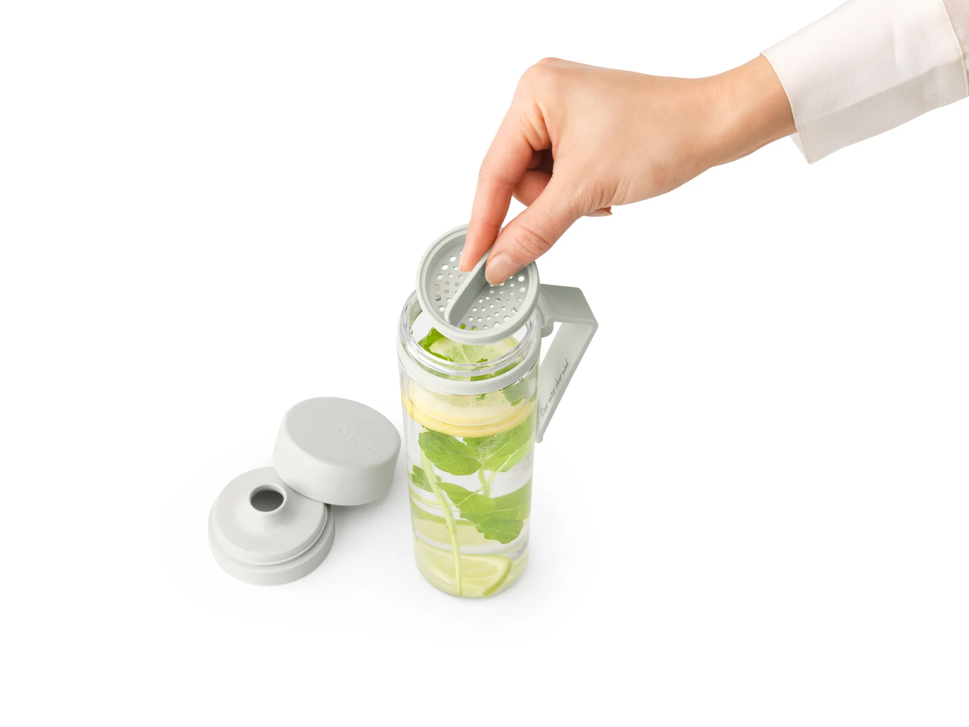 Borraccia Make & Take con Sil 0,5 L, Grigio chiaro Brabantia