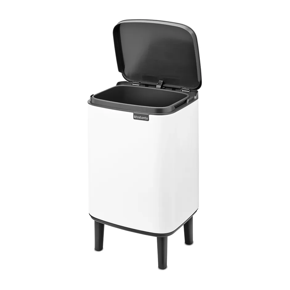Cestino per la pattumiera Bo, alto, 7 L, Bianco Brabantia