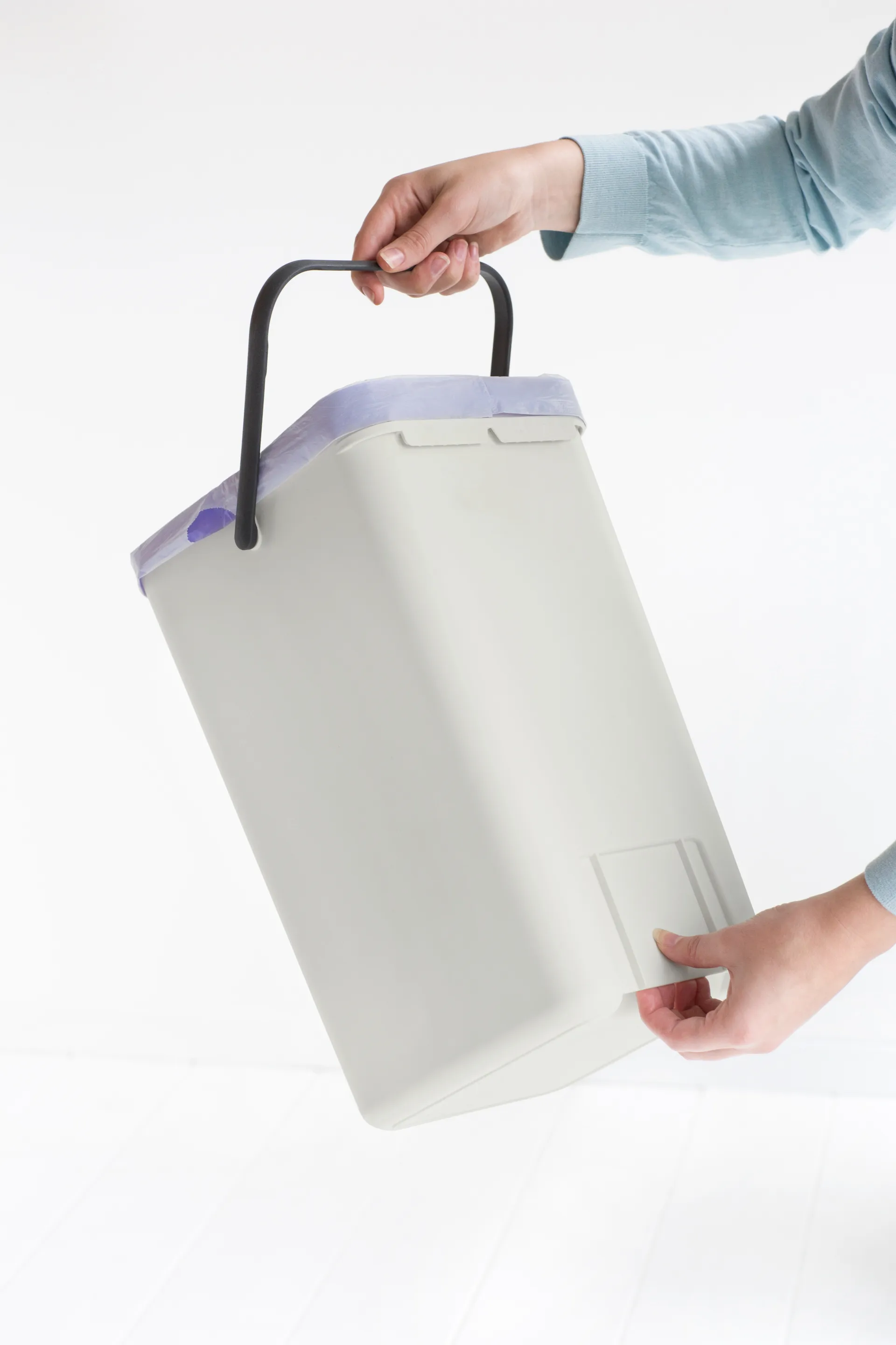 Cestino per rifiuti Sort & Go 12 L, Grigio chiaro Brabantia