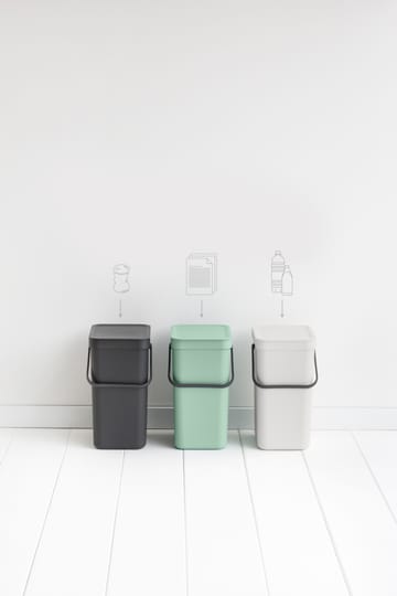 Cestino per rifiuti Sort & Go 12 L - Jade green - Brabantia