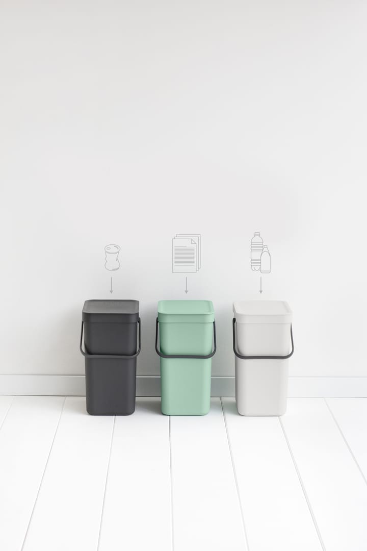 Cestino per rifiuti Sort & Go 12 L - Jade green - Brabantia