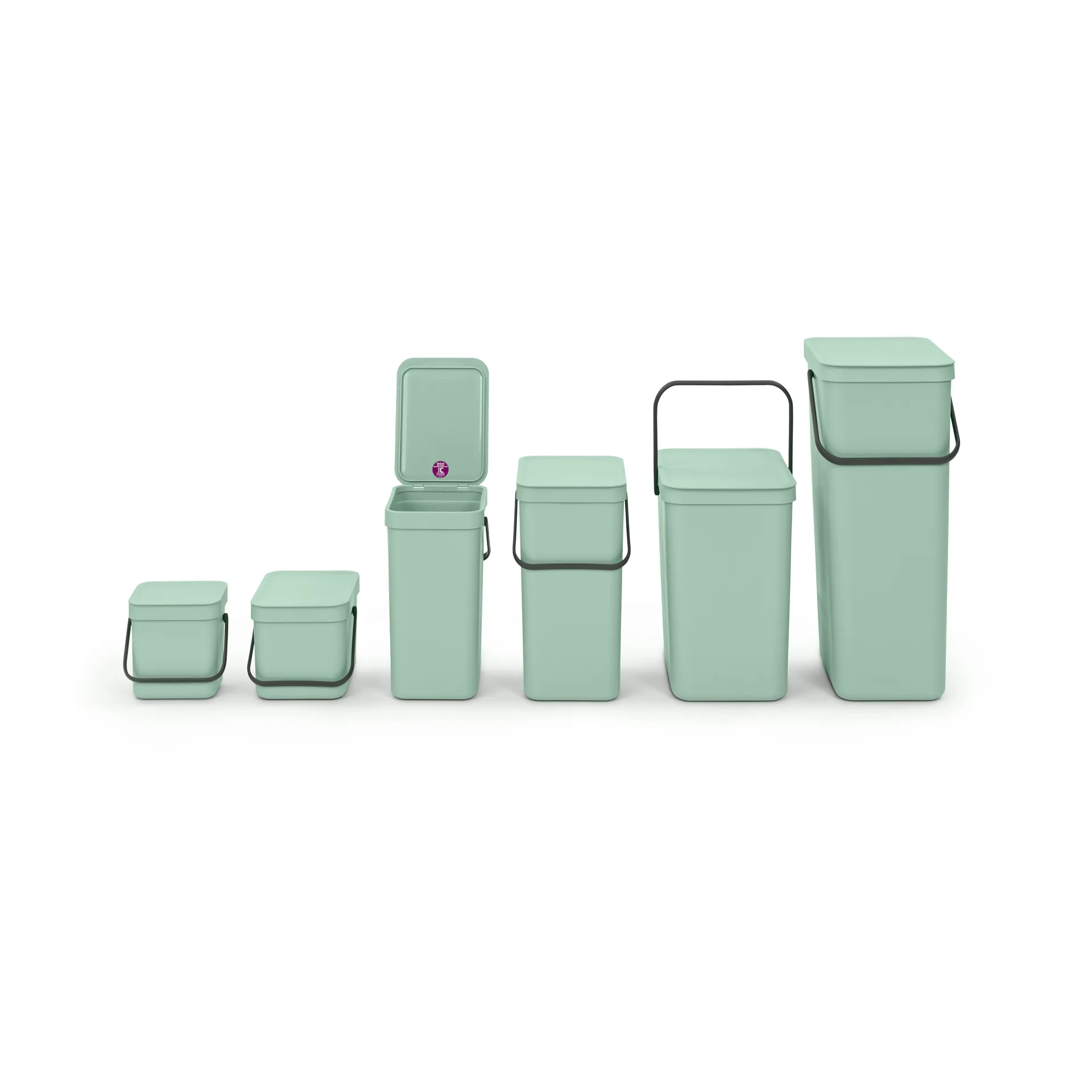 Cestino per rifiuti Sort & Go 3 L, Jade green Brabantia