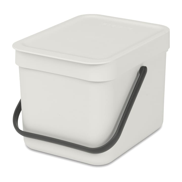Cestino per rifiuti Sort & Go 6 L, Grigio chiaro Brabantia