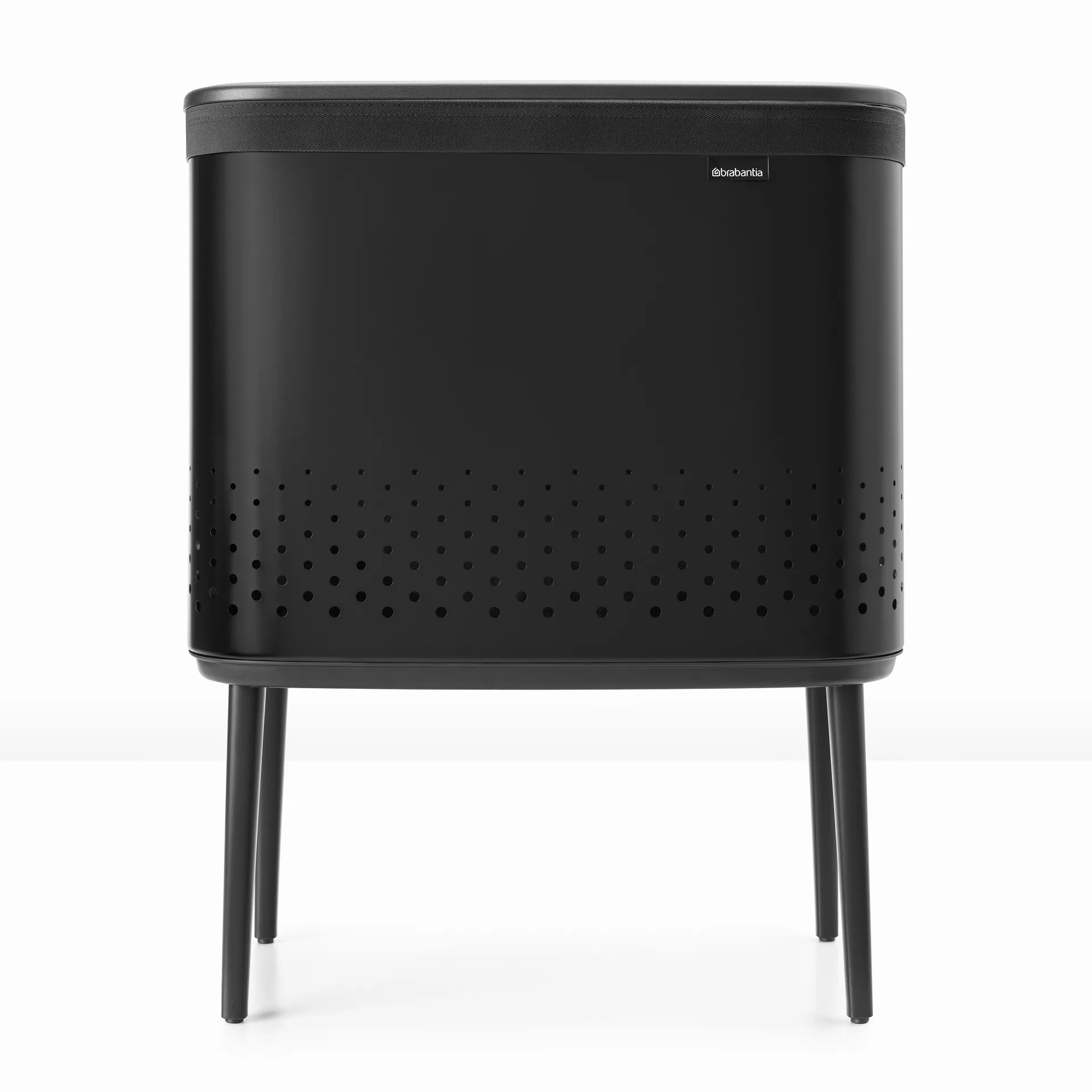 Cesto biancheria Bo 60 L, nero opaco Brabantia