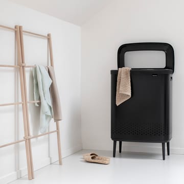 Cesto biancheria Bo alto 2x45 L - nero opaco - Brabantia