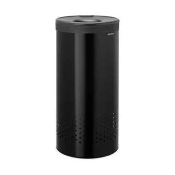 Cesto per la biancheria Brabantia con coperchio in plastica 35 L - Nero opaco - Brabantia