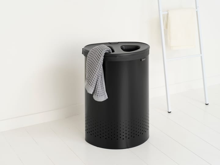 Cesto per la biancheria Brabantia Selector 55 L - Nero opaco - Brabantia