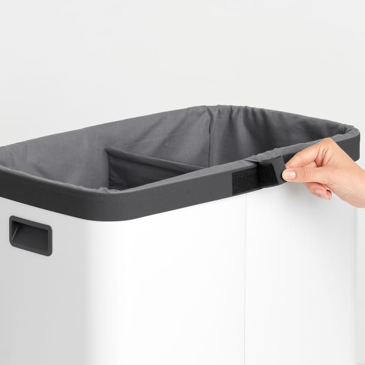 Fodera cesto portabiancheria Bo 2x45 L, grigio Brabantia