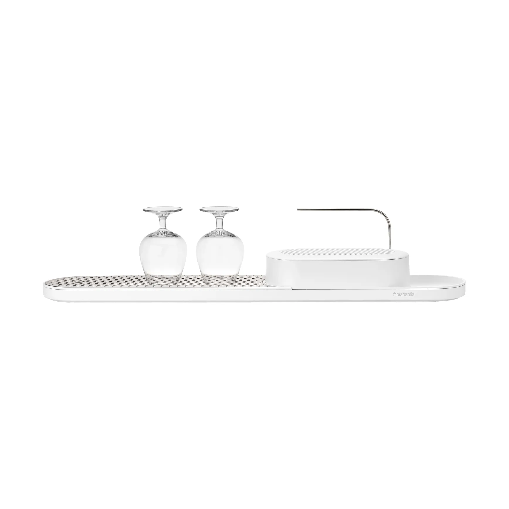 Organizzatore per lavello SinkStyle, set di 2 pezzi, Mineral fresh white Brabantia