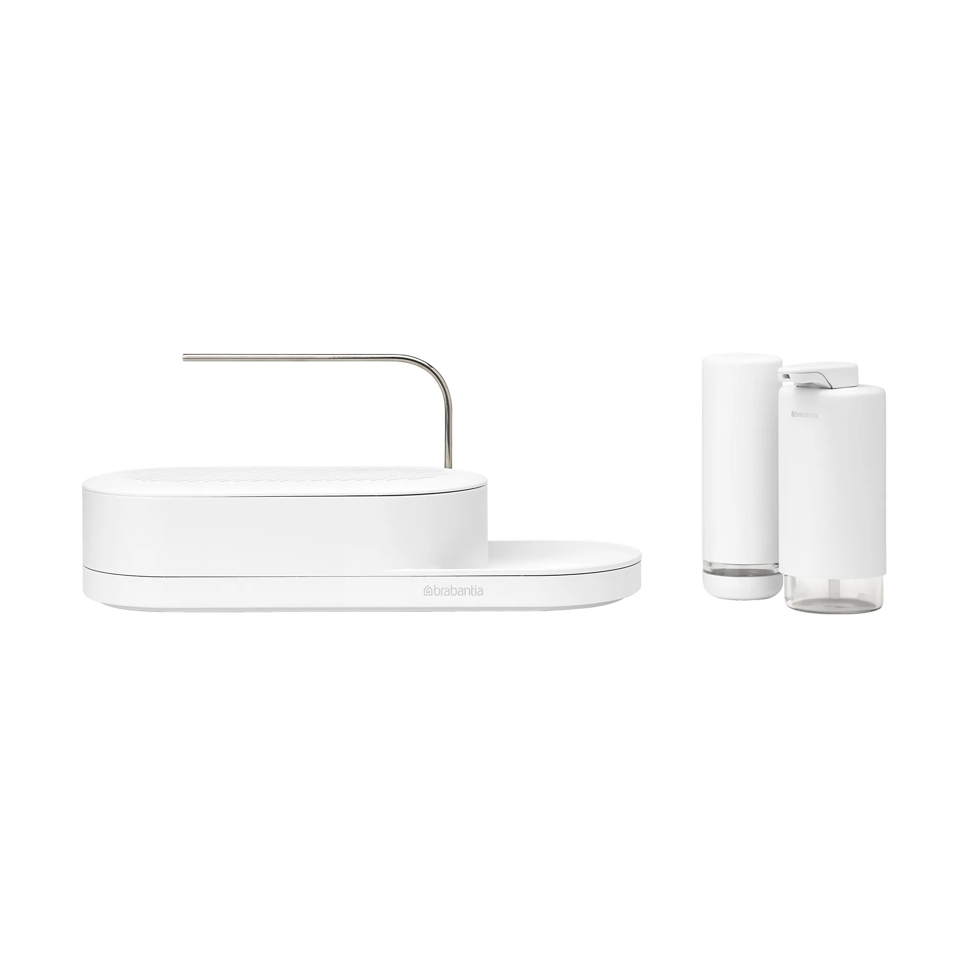 Organizzatore per lavello SinkStyle, set di 3 pezzi, Mineral fresh white Brabantia