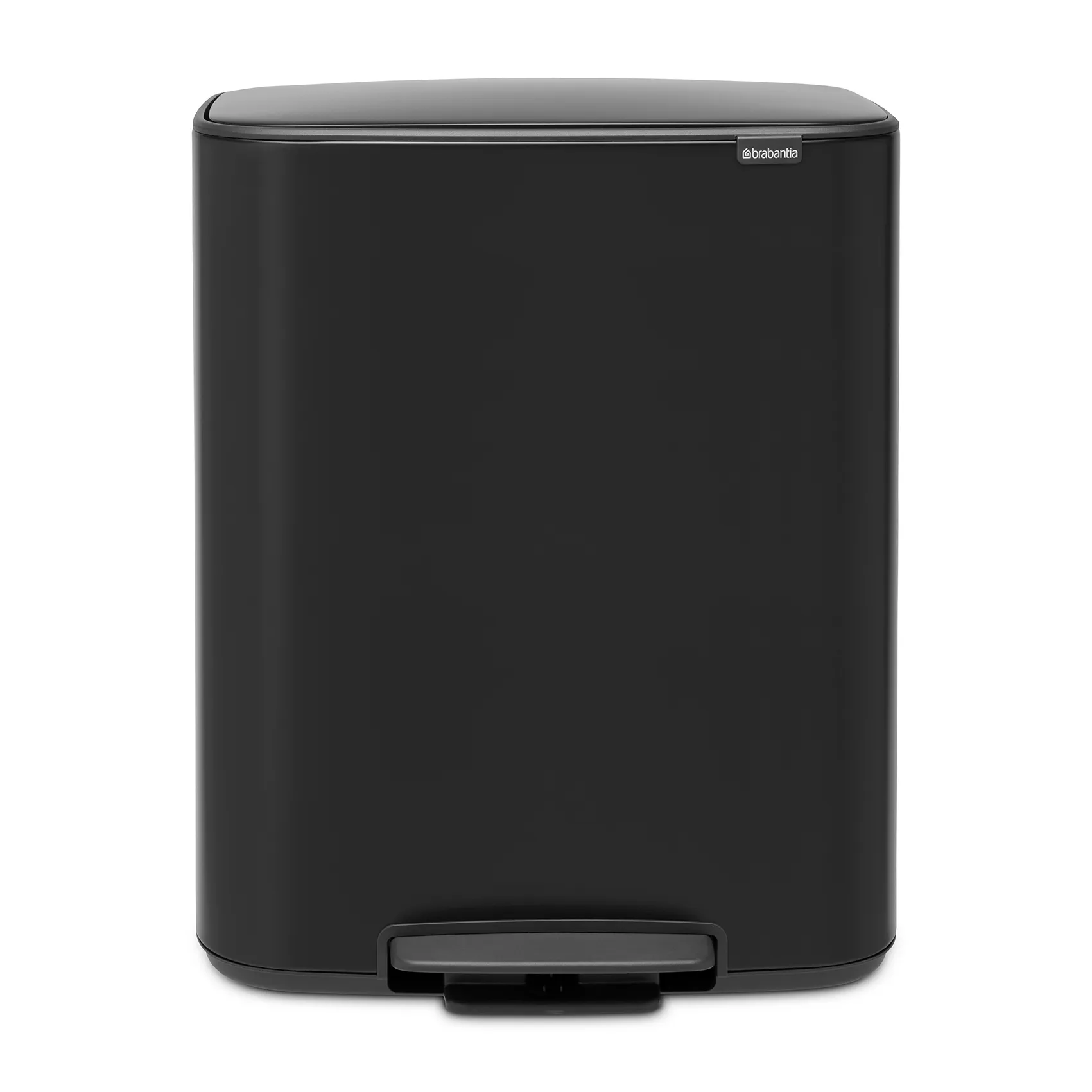Pattumiera a pedale 2x30 L, nero Brabantia
