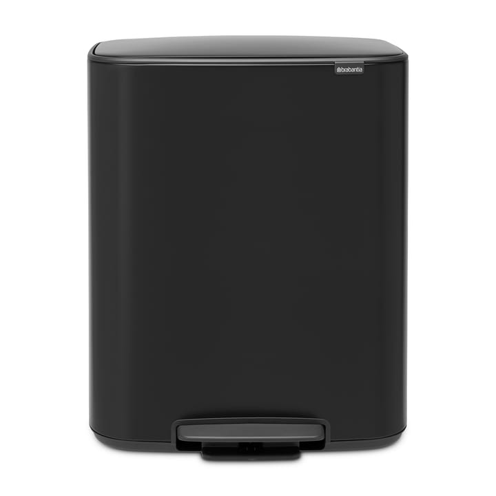 Pattumiera a pedale 2x30 L - nero - Brabantia