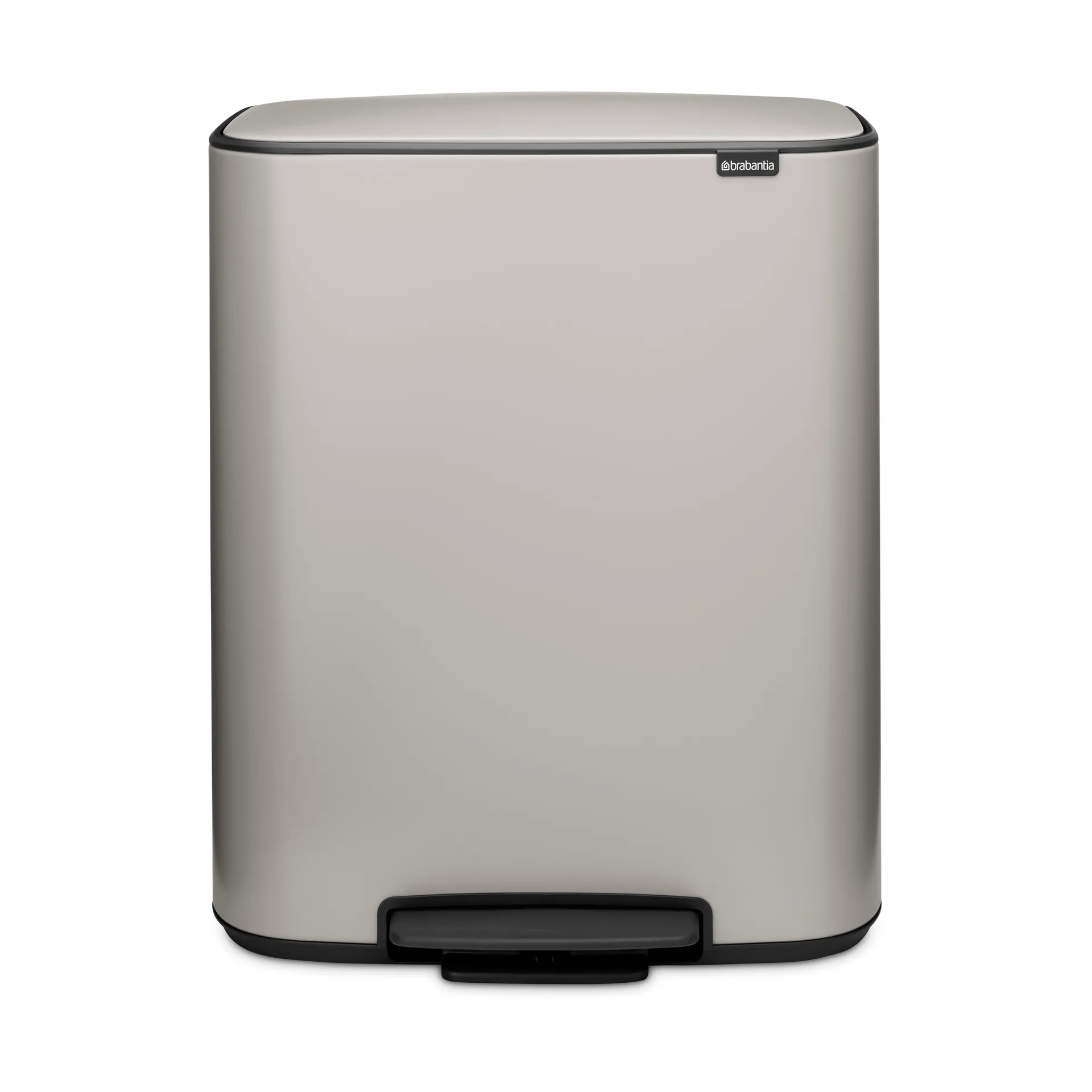 Pattumiera a pedale 2x30 L, Soft grey Brabantia