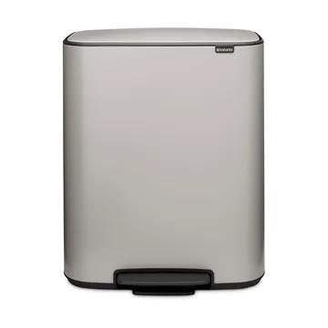 Pattumiera a pedale 2x30 L - Soft grey - Brabantia
