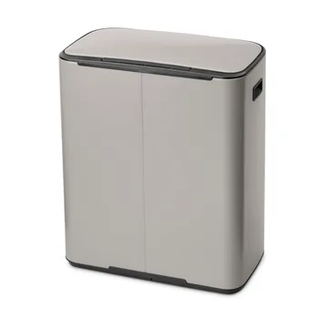 Pattumiera a pedale 2x30 L - Soft grey - Brabantia