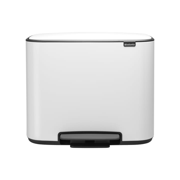 Pattumiera a pedale Bo 11+23 L - bianco - Brabantia