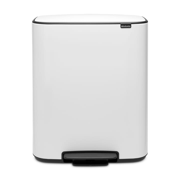 Pattumiera a pedale Bo 60 L - bianco - Brabantia