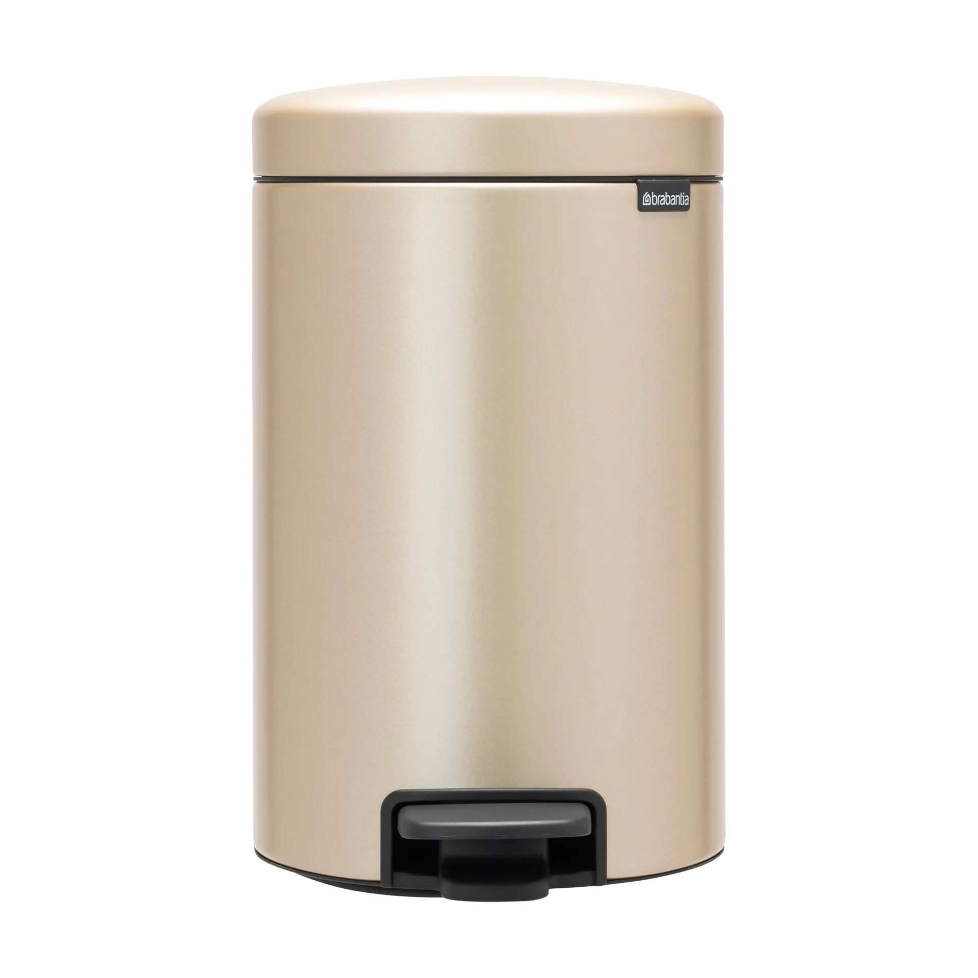 Pattumiera a pedale New Icon da 12 litri, Metallic Gold Brabantia
