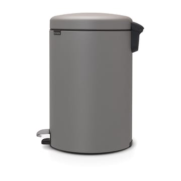 Pattumiera a pedale New Icon da 20 litri - Mineral concrete grey - Brabantia