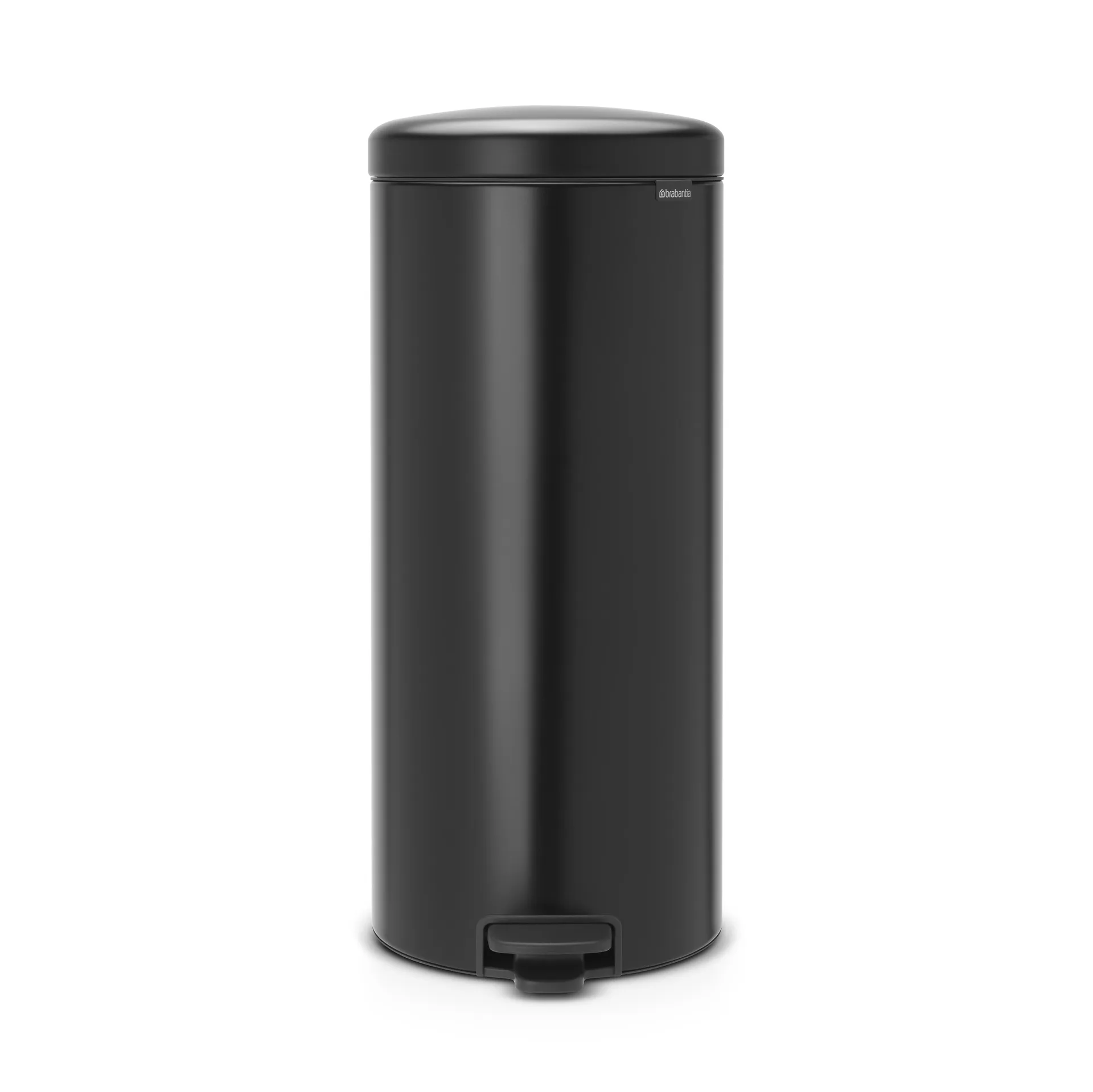 Pattumiera a pedale New Icon da 30 litri, matte black (nero) Brabantia