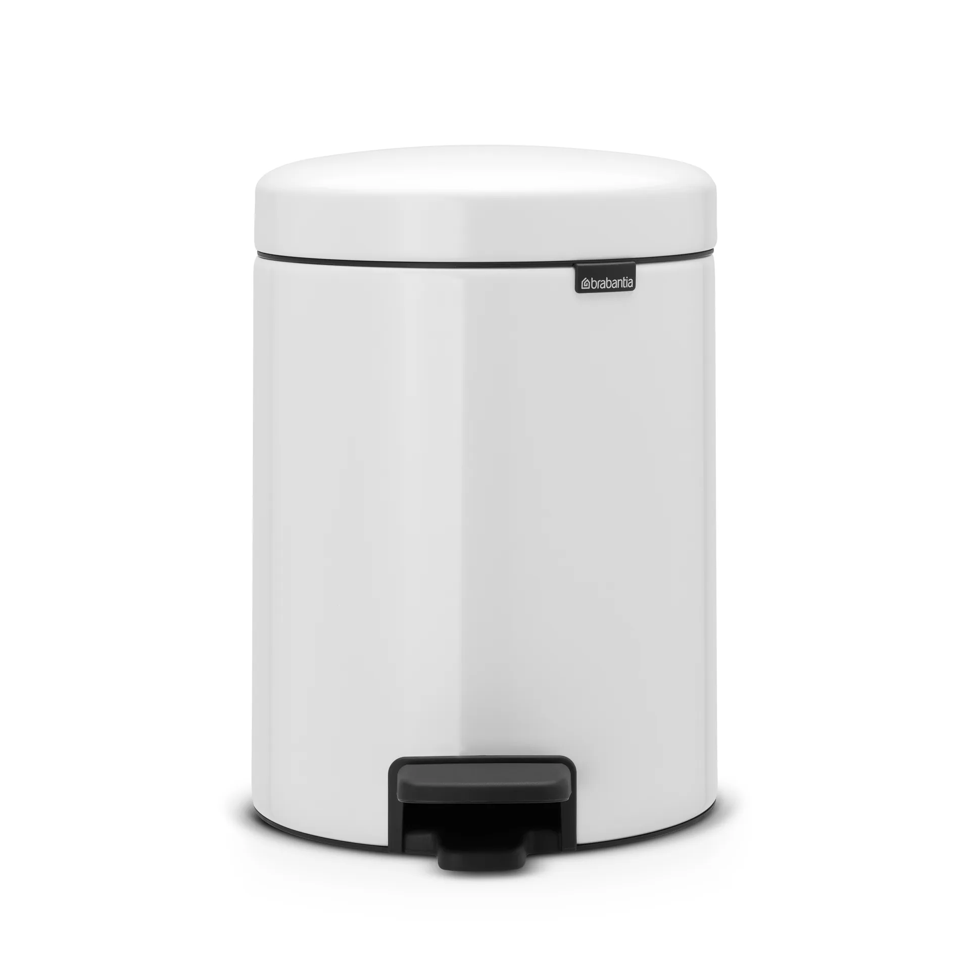 Pattumiera a pedale New Icon da 5 litri, bianco Brabantia