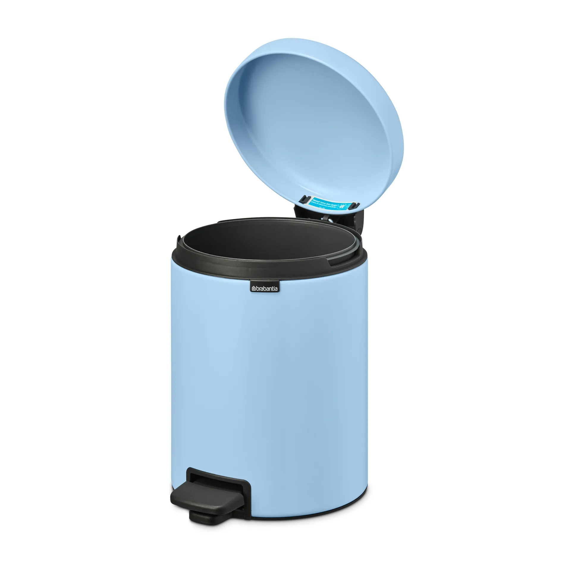 Pattumiera a pedale New Icon da 5 litri, Dreamy blue Brabantia