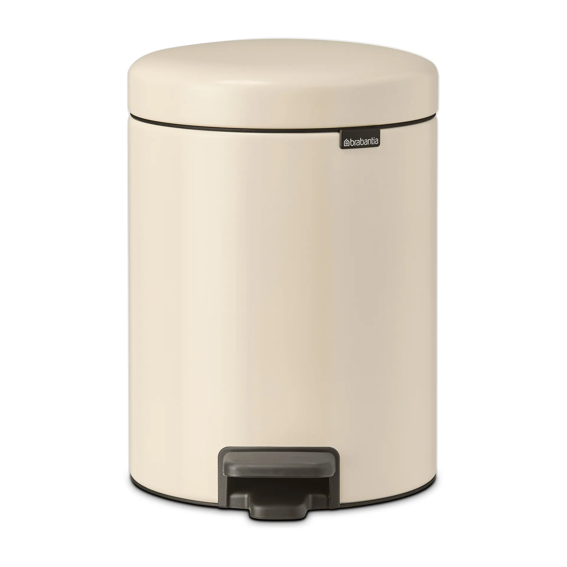 Pattumiera a pedale New Icon da 5 litri, Soft beige Brabantia