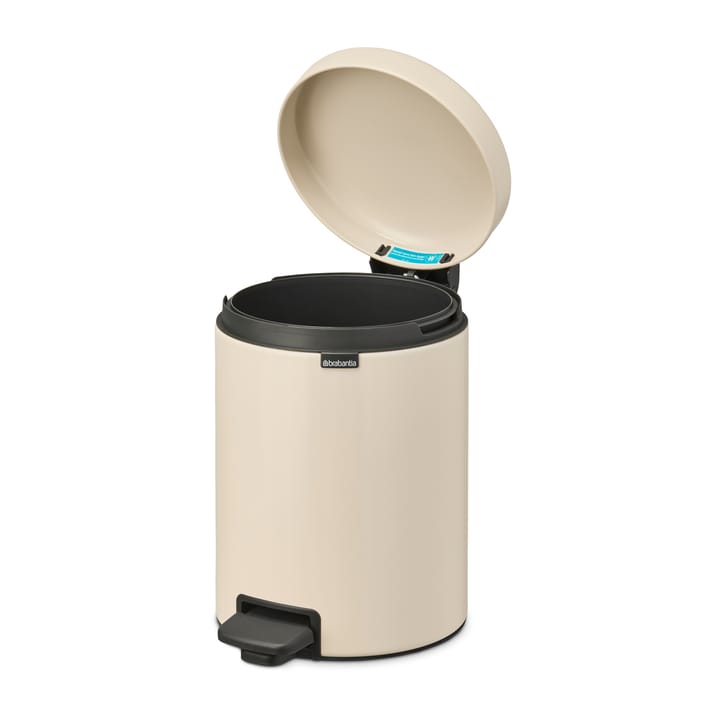 Pattumiera a pedale New Icon da 5 litri - Soft beige - Brabantia