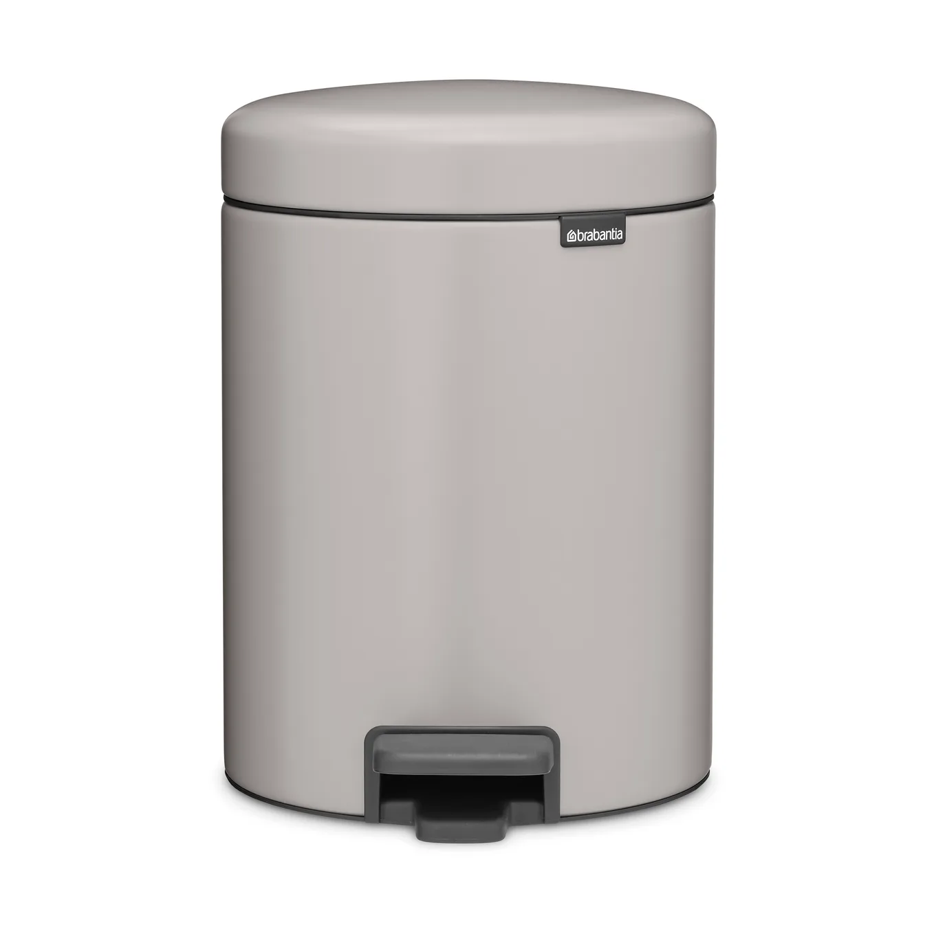 Pattumiera a pedale New Icon da 5 litri, Soft grey Brabantia