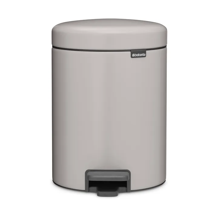 Pattumiera a pedale New Icon da 5 litri - Soft grey - Brabantia