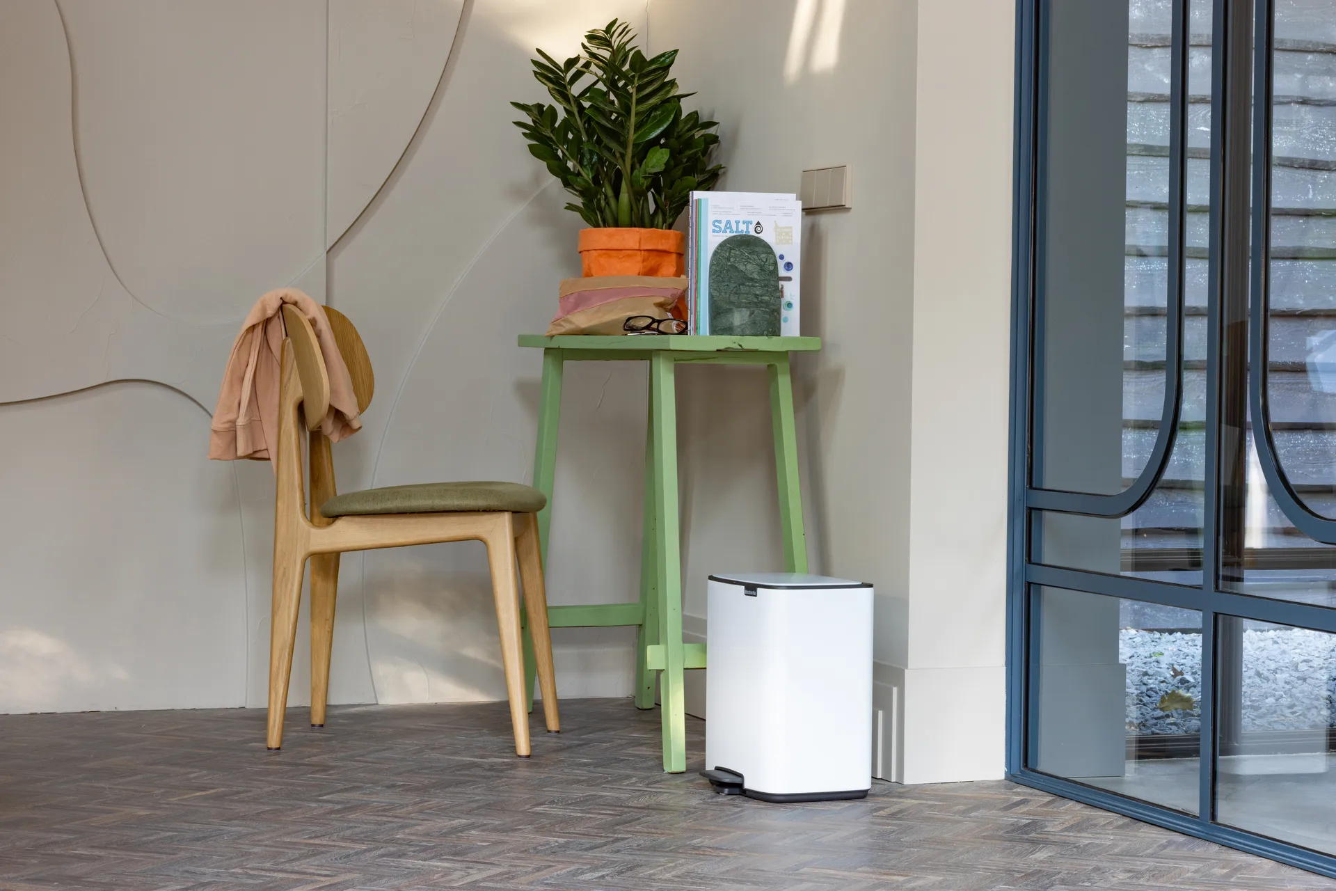 Pattumiera con pedale Bo 12 L, Bianco Brabantia