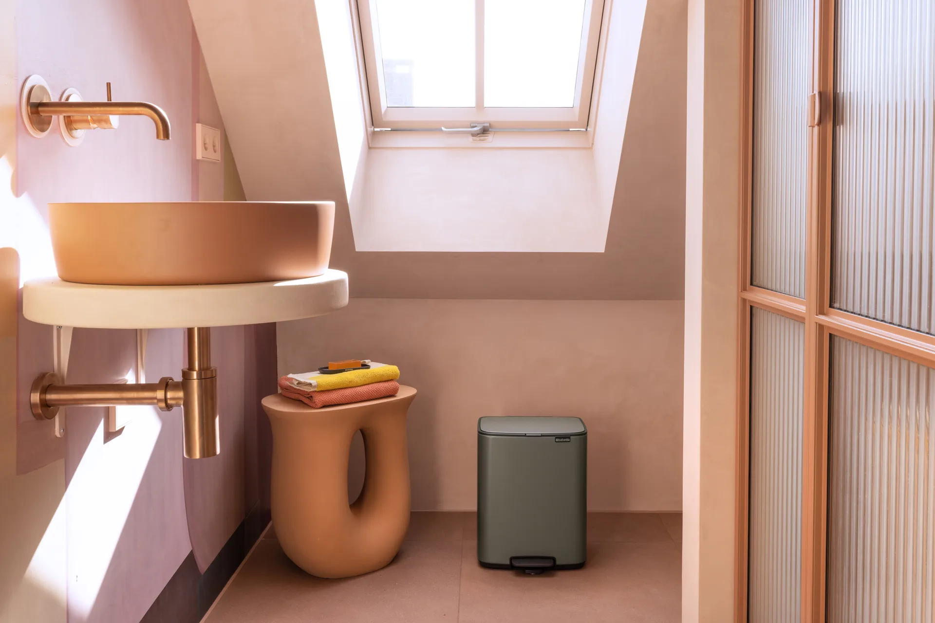 Pattumiera con pedale Bo 12 L, Platinum Brabantia