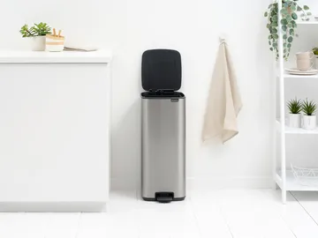 Pattumiera con pedale Bo 30 L - Acciaio opaco anti-impronte - Brabantia