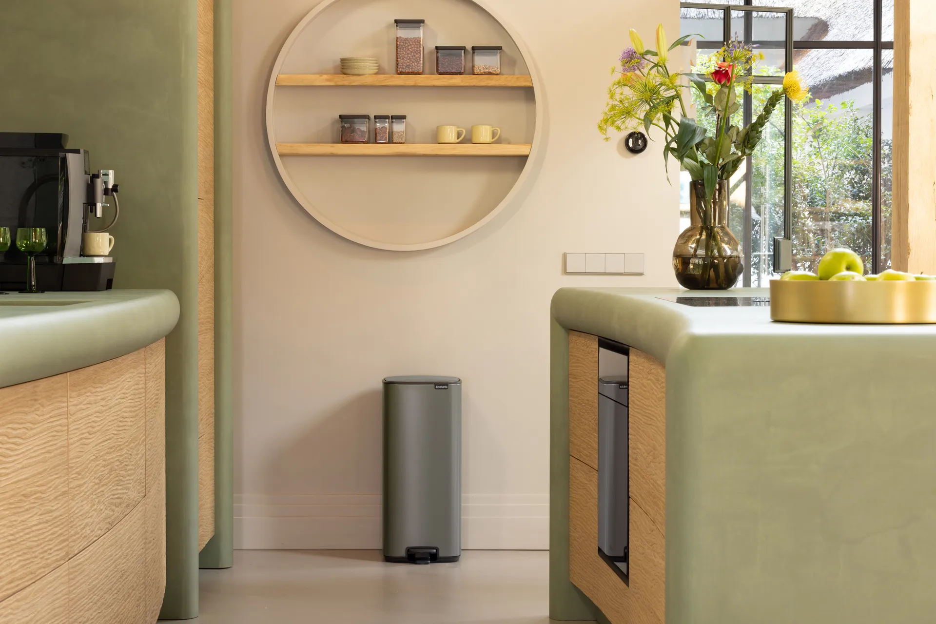 Pattumiera con pedale Bo 30 L, Platinum Brabantia