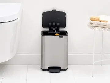 Pattumiera con pedale Bo 4 L - Acciaio opaco anti-impronte - Brabantia