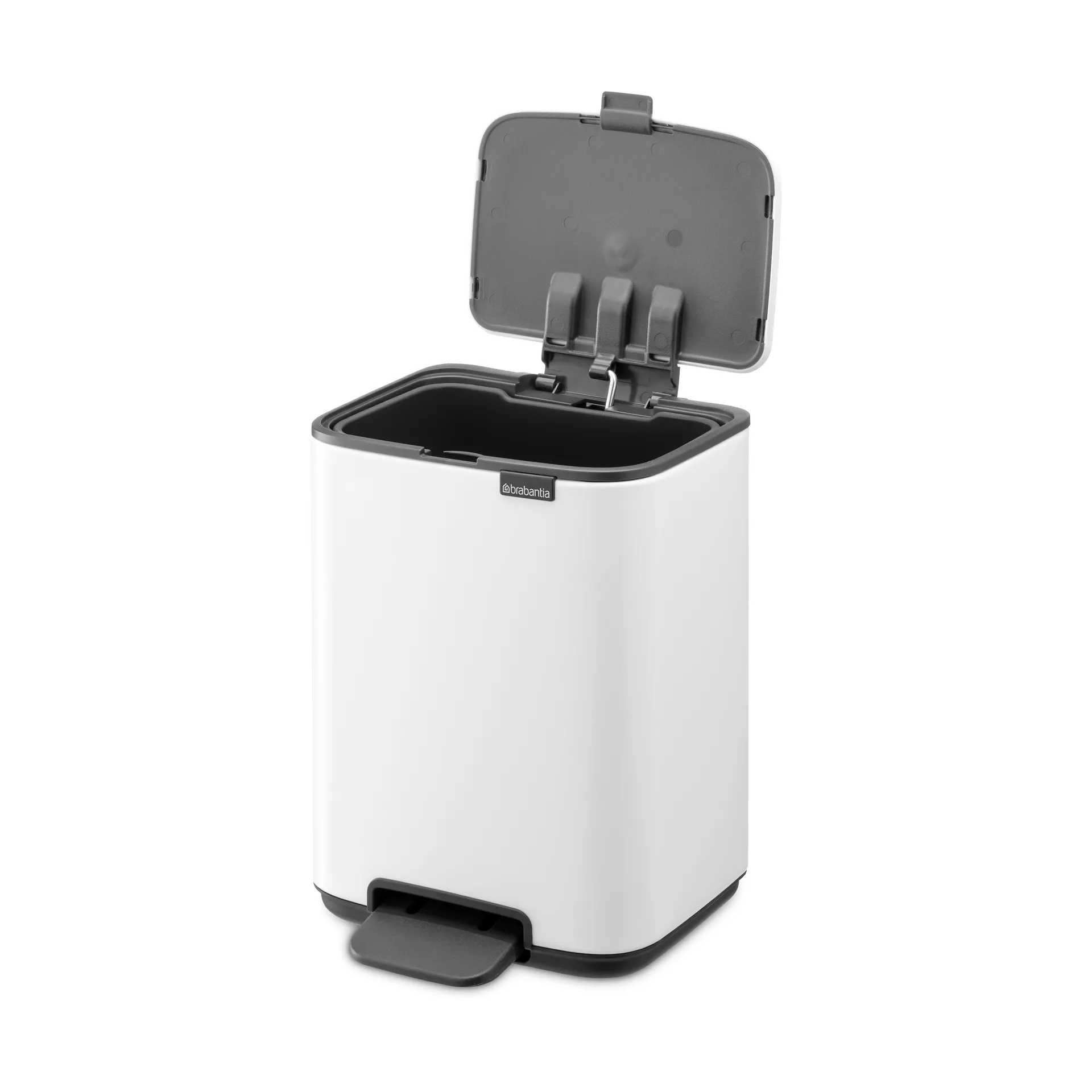 Pattumiera con pedale Bo 4 L, Bianco Brabantia