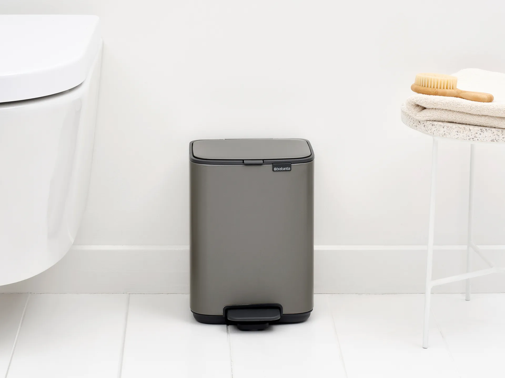 Pattumiera con pedale Bo 4 L, Platinum Brabantia
