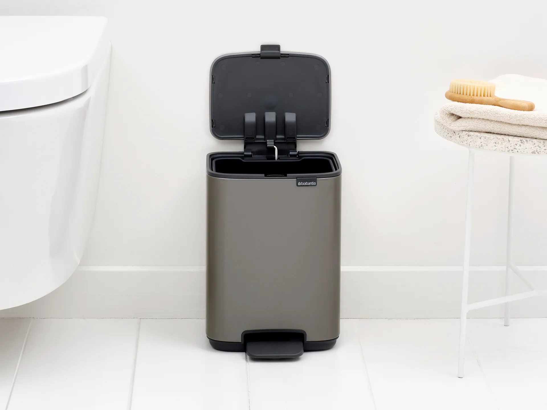 Pattumiera con pedale Bo 4 L, Platinum Brabantia
