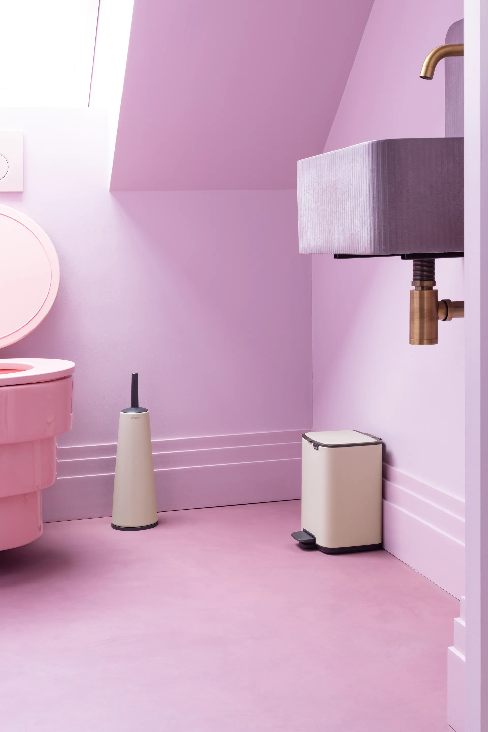 Pattumiera con pedale Bo 4 L, Soft Beige Brabantia