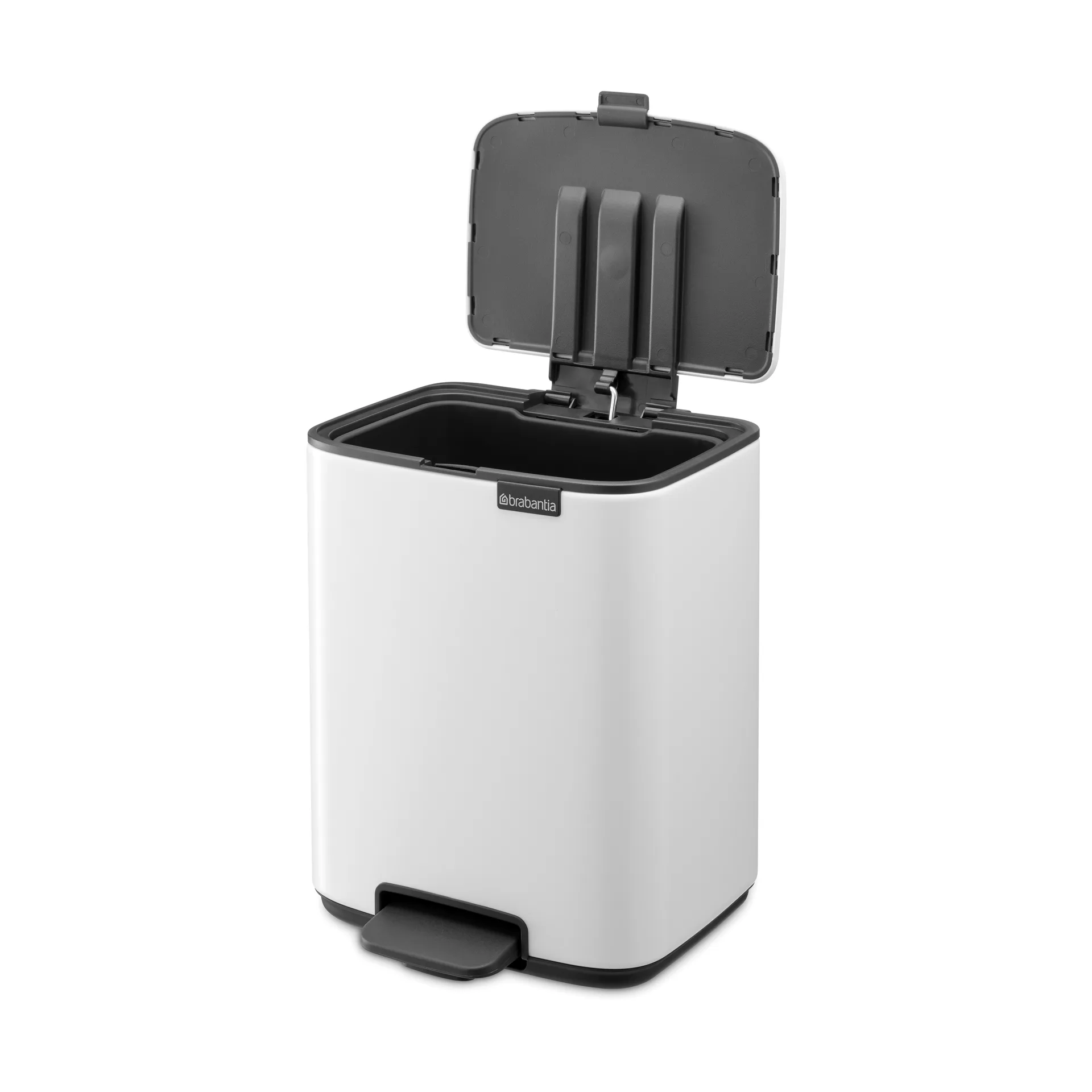 Pattumiera con pedale Bo 7 L, Bianco Brabantia
