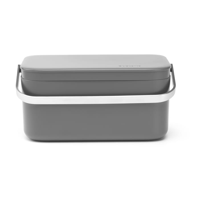 Pattumiera per rifiuti alimentari Sinkside 13x22 cm - Grigio scuro - Brabantia