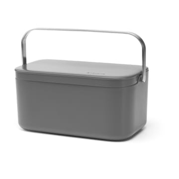 Pattumiera per rifiuti alimentari Sinkside 13x22 cm - Grigio scuro - Brabantia