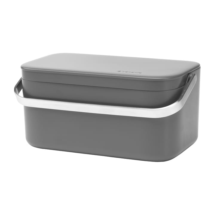 Pattumiera per rifiuti alimentari Sinkside 13x22 cm - Grigio scuro - Brabantia