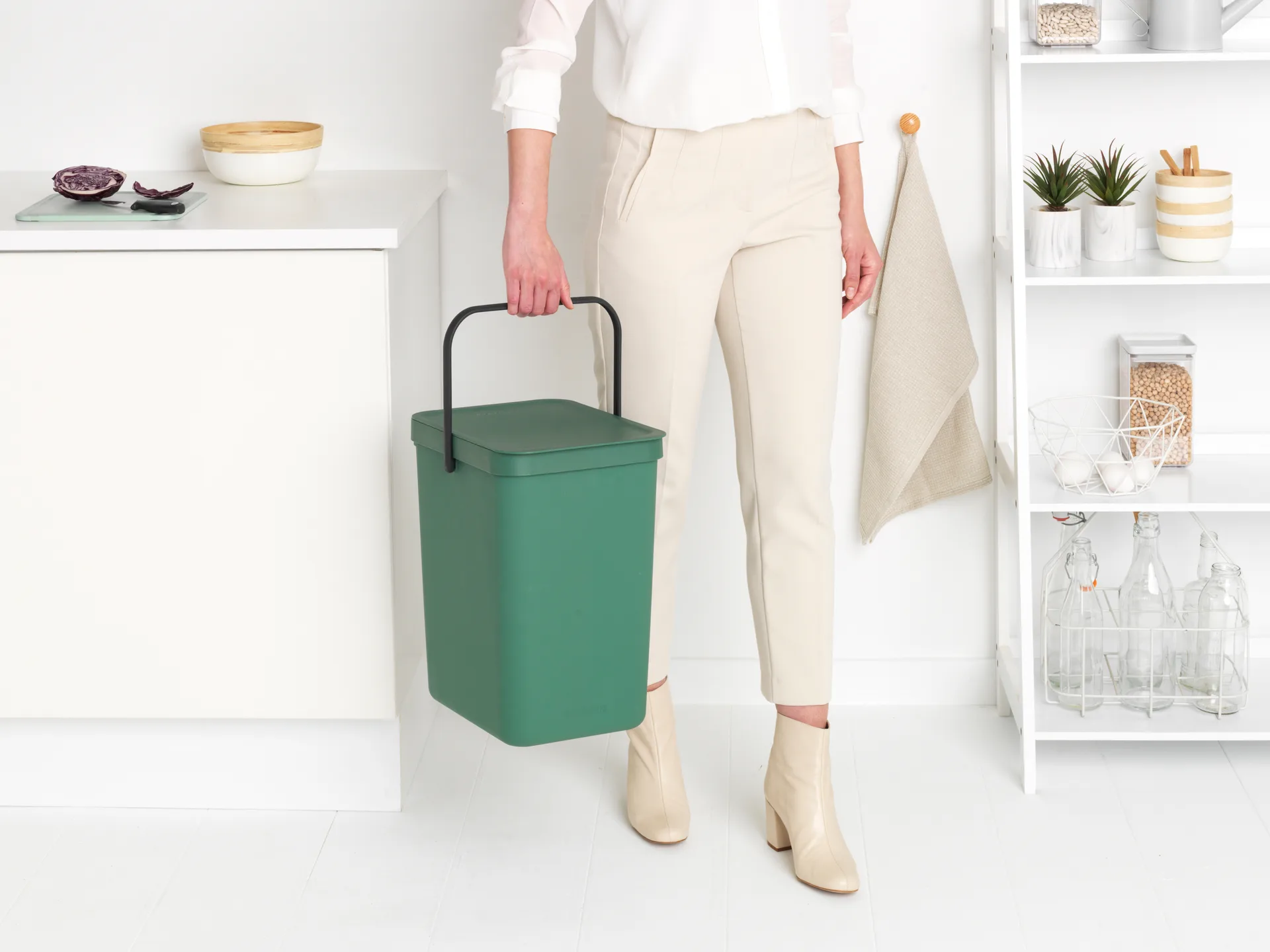 Pattumiera Sort & Go 25L, Fir Green Brabantia
