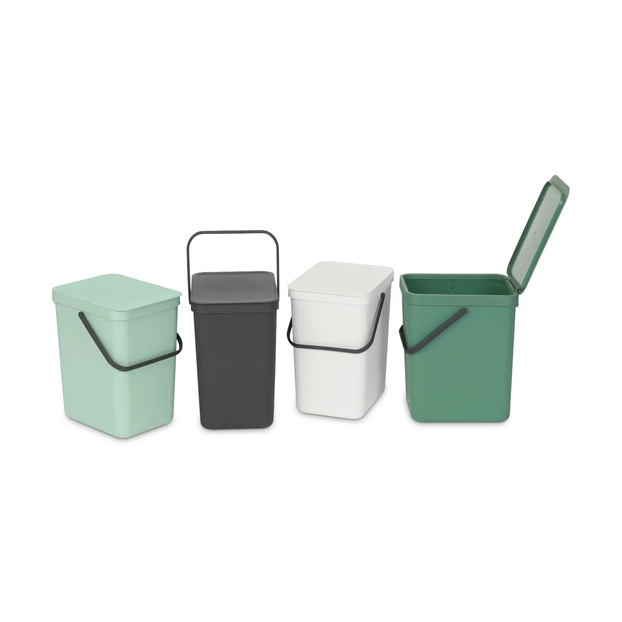 Pattumiera Sort & Go 25L, Jade Green Brabantia