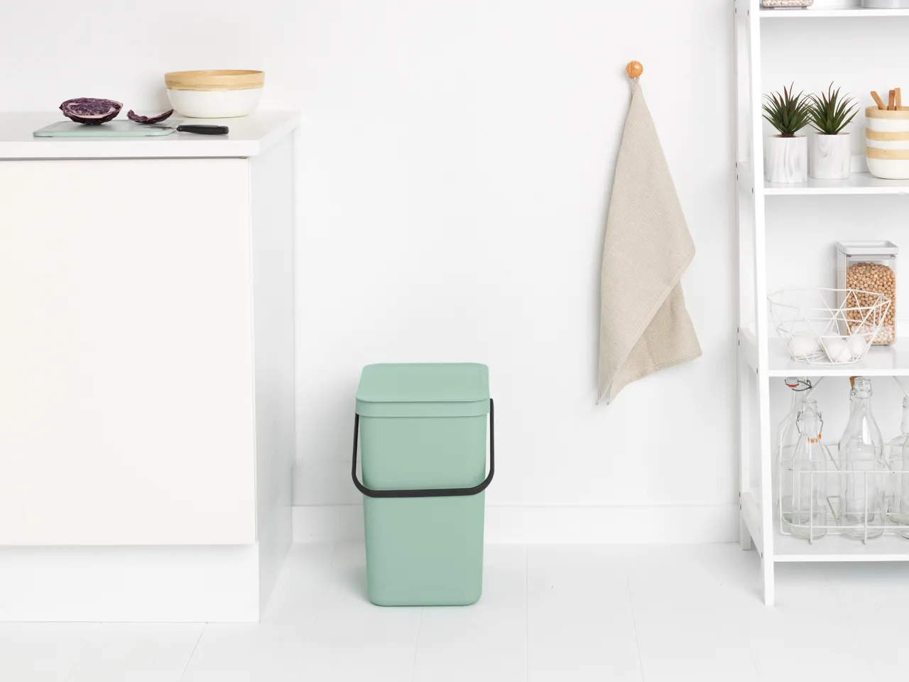 Pattumiera Sort & Go 25L, Jade Green Brabantia